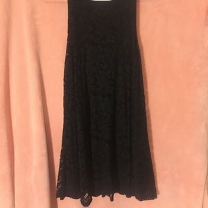 Lace a line dress